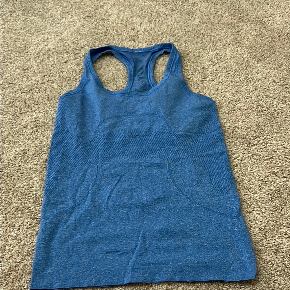 Blue like new swiftly Lululemon Tank Top size 6